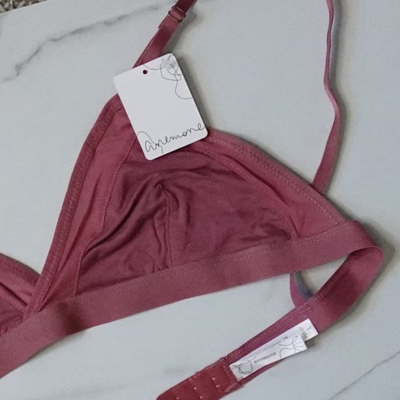 Mauve Bralette with Mesh Detail - Picture 6 of 6